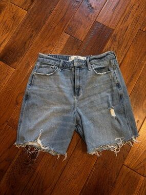 Hollister Light Blue Distressed Jean Shorts